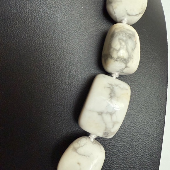 Large Howlite Faceted Tumbled  Beads Known with Tranquility, Patience & Calm - Picture 7 of 9